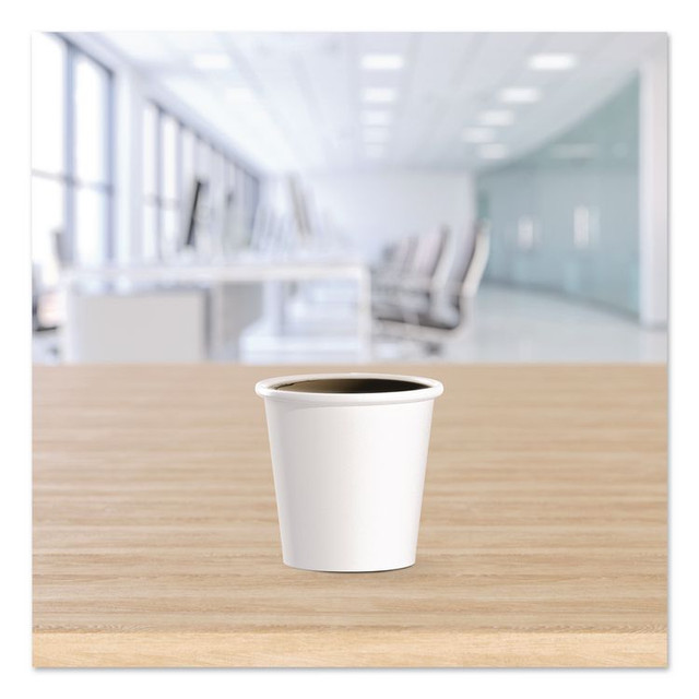 DART SOLO® 374W2050PK Paper Hot Cups, 4 oz, White, 50/Pack