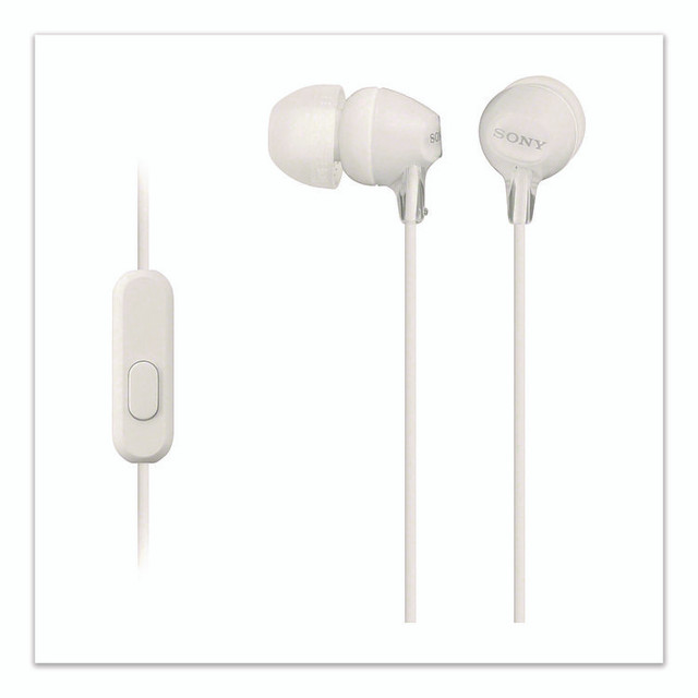 SONY ELECTRONICS, INC. 1668136 MDREX15AP Fashion Color EX Earbuds, White