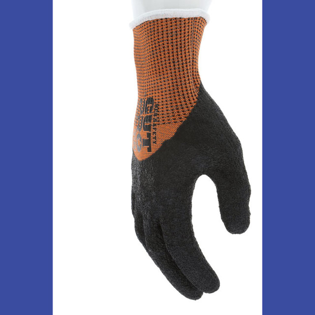 MCR SAFETY 92743LTL Cut Pro 92743LT Gloves, 10" Long, Large, Black/Orange, 12 Pairs