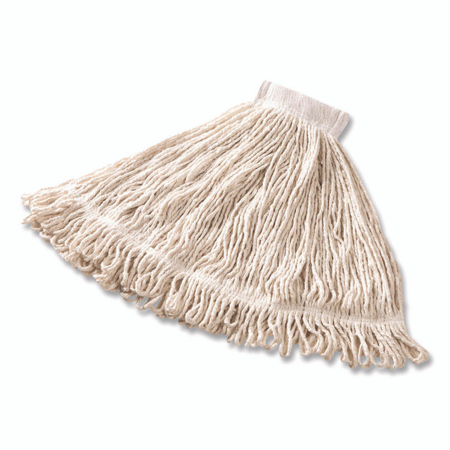 RUBBERMAID COMMERCIAL PROD. D25306WE Super Stitch Blend Mop, Cotton/Synthetic, White