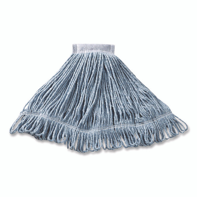 RUBBERMAID COMMERCIAL PROD. FGD25206BL00 Super Stitch Blend Mop, Cotton/Synthetic, Medium, Blue