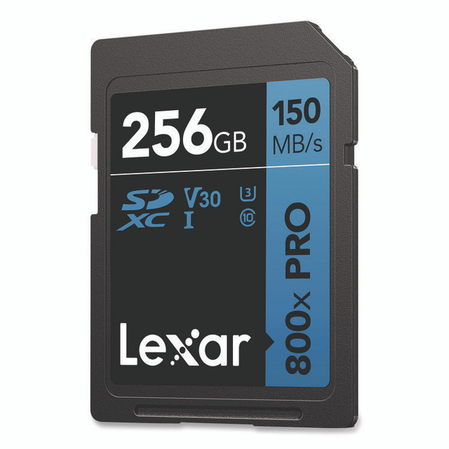 LEXAR MEDIA INC. LSD800P256GB High-Performance PRO BLUE Series SDXC Memory Card, UHS-I V30 U1 Class 10, 256 GB