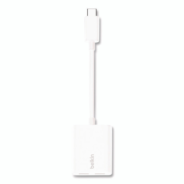 BELKIN COMPONENTS F7U081BTWH RockStar USB-C Audio + Charge Adapter, White
