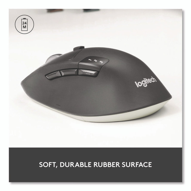 LOGITECH, INC. 910004790 M720 Triathlon Wireless Mouse, 2.4 GHz Frequency, 33 ft Wireless Range, Right Hand Use, Black