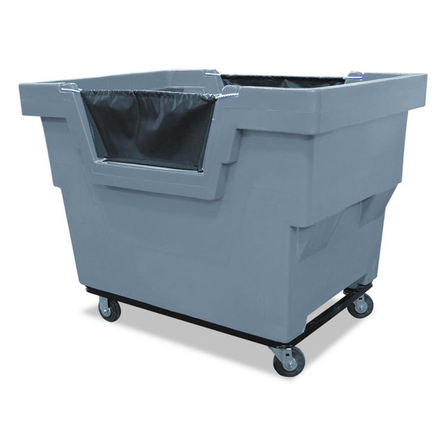 ROYAL BASKET TRUCKS R23GRXMC4UN General Recycling Truck, Polyethylene/Rubber/Steel/Vinyl, Gray
