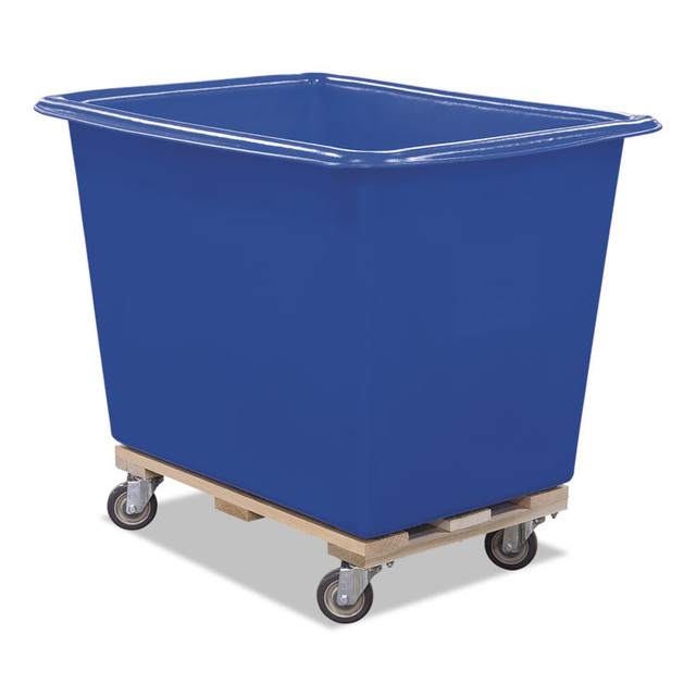 ROYAL BASKET TRUCKS L12BLXPTA4UN Poly Truck, (12-Bushel) 14.93 cu ft, Kiln-Dried Hardwood/Polyethylene, Blue/Natural