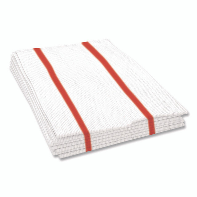 CASCADES TISSUE GROUP PRO W923 Tuff-Job Guard Antimicrobial Towels, 12 x 21, 1/4 Fold, White/Red, 150/Carton
