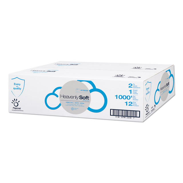 SOFIDEL AMERICA Papernet® 410035 Heavenly Soft Toilet Tissue, Septic Safe, 2-Ply, 3.5" x 1,000 ft, White, 12 Rolls/Carton