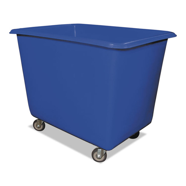 ROYAL BASKET TRUCKS L12BLXPGA4UN Poly Truck, (12-Bushel) 14.93 cu ft, Galvanized Steel/Polyethylene, Blue/Gray