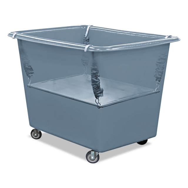 ROYAL BASKET TRUCKS R08GGXPSN Poly Spring Lift, 17 x 29.5, 8 Bushel, Vinyl/Steel, Gray