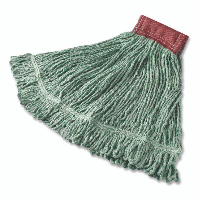 RUBBERMAID COMMERCIAL PROD. FGD25306GR00 Super Stitch Blend Mop, Cotton/Synthetic, Green