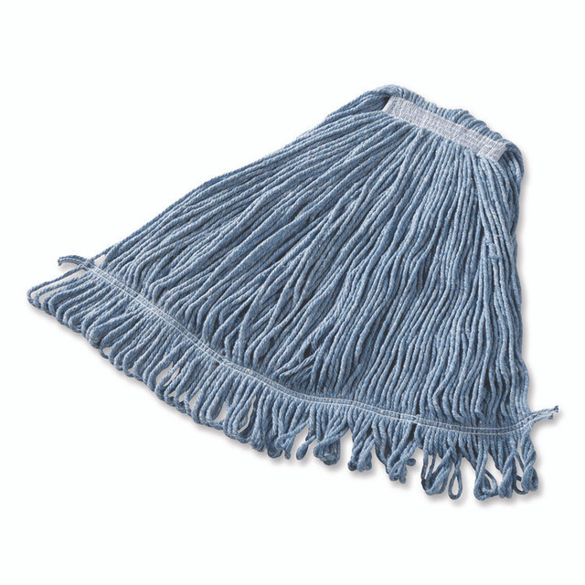 RUBBERMAID COMMERCIAL PROD. FGD21306BL00 Super Stitch Blend Mop, Cotton/Synthetic, Blue