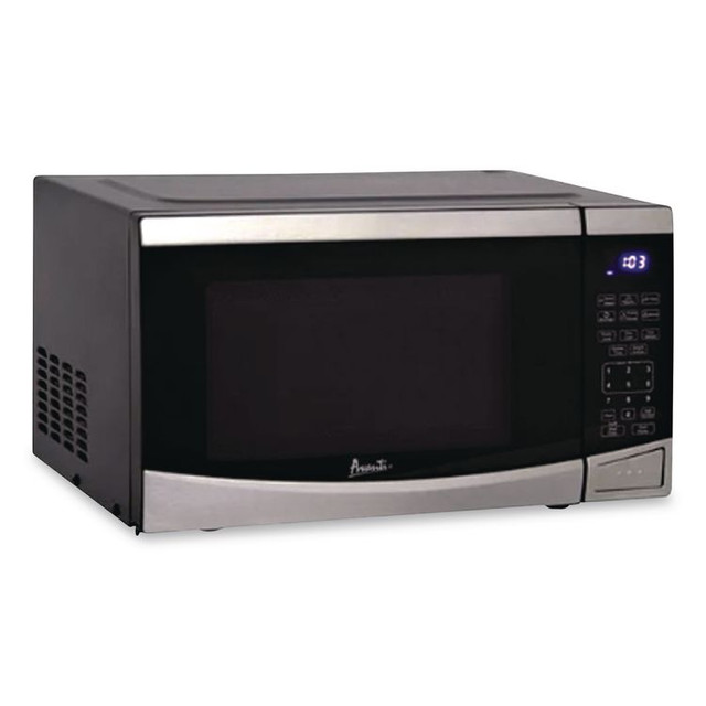 AVANTI MT09V3S 0.9 cu ft Stainless Steel Countertop Microwave, 900 W, Stainless Steel/Black