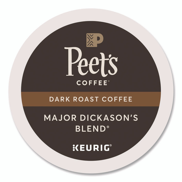 PEETS Peet's Coffee & Tea® 65470 Major Dickason's Blend K-Cups, 0.44 oz, 88/Carton