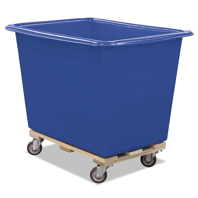 ROYAL BASKET TRUCKS L6BLXPTA4UNN Poly Truck, (6-Bushel) 7.47 cu ft, Kiln-Dried Hardwood/Polyethylene, Blue/Natural