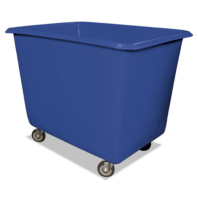 ROYAL BASKET TRUCKS L6BLXPGA4UNN Poly Truck, (6-Bushel) 7.47 cu ft, Galvanized Steel/Polyethylene, Blue/Gray