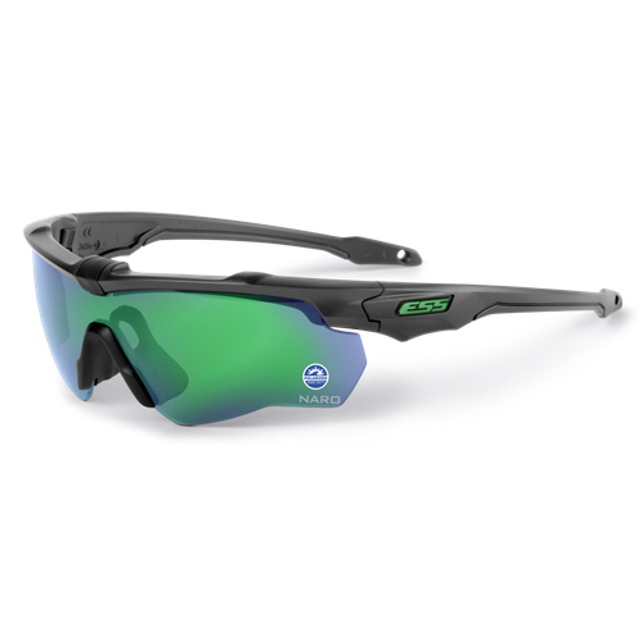 ESS EE9034-20 ESS CrossBladeNARO CarbonGry wPolarMirrorGrn ESS EE9034-20 ESS CrossBladeNARO CarbonGry wPolarMirrorGrn