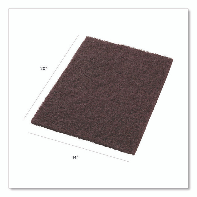 AMERICO MANUFACTURING CO 43051420 Dominator Strip Pad, 14 x 20, Burgundy, 5/Carton