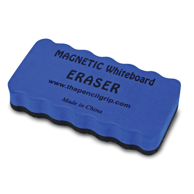 THE PENCIL GRIP The Pencil Grip™ Magnetic Whiteboard Eraser, 4" x 2", Blue, Pack of 24