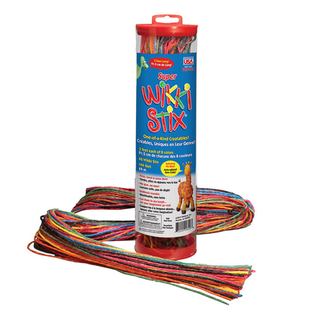 WIKKI STIX Wikki Stix® Super Wikki Stix®, 3' Long, Pack of 48