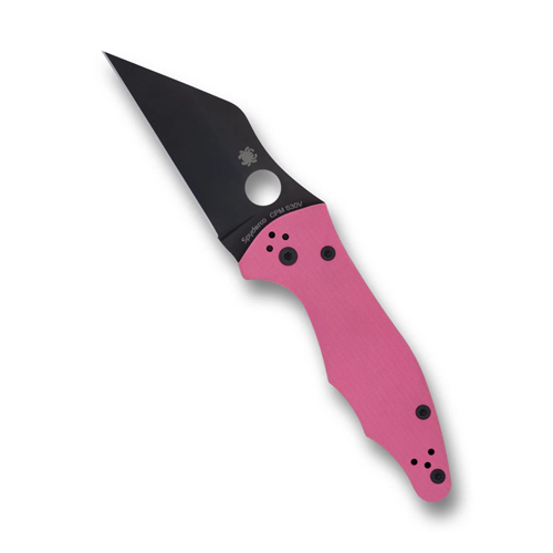 Spyderco C85GPNBKP2 Yojimbo 2 Pink G-10 Black Blade Sprint Run