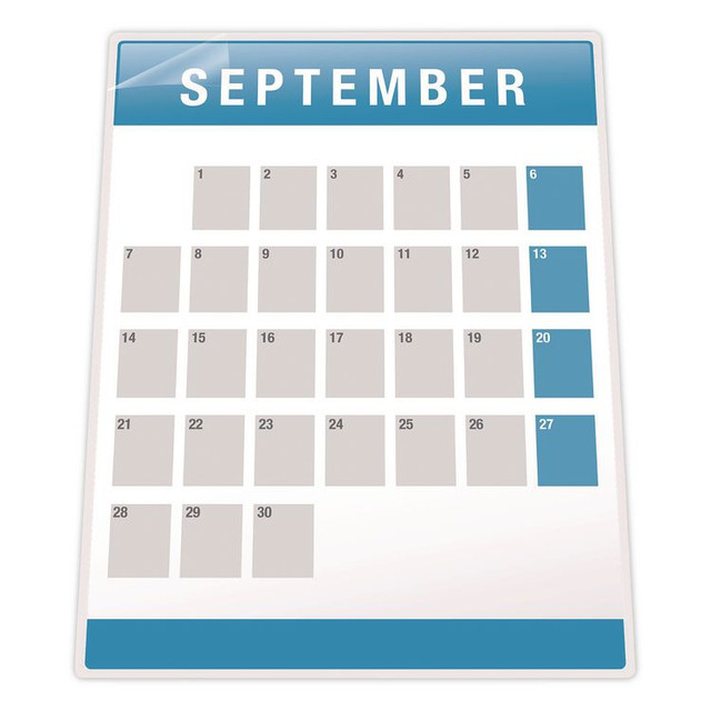 FELLOWES MFG. CO. 5221501 Self-Adhesive Laminating Sheets, 3 mil, 9.25 x 12, Glossy Clear, 10/Pack