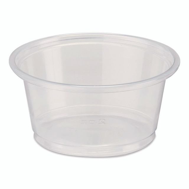 GEORGIA PACIFIC Dixie® PP20CLEAR Plastic Souffle/Portion Cups, 2 oz, Clear, 200/Sleeve, 12 Sleeves/Carton