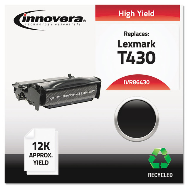 INNOVERA 86430 Remanufactured Black High-Yield Toner, Replacement for 12A8325, 12,000 Page-Yield