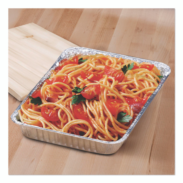 HFA INC 30830200 Square Cake Pan, 30 Gauge, 48 oz, 8 x 8 x 1.53, Silver, Aluminum, 200/Carton