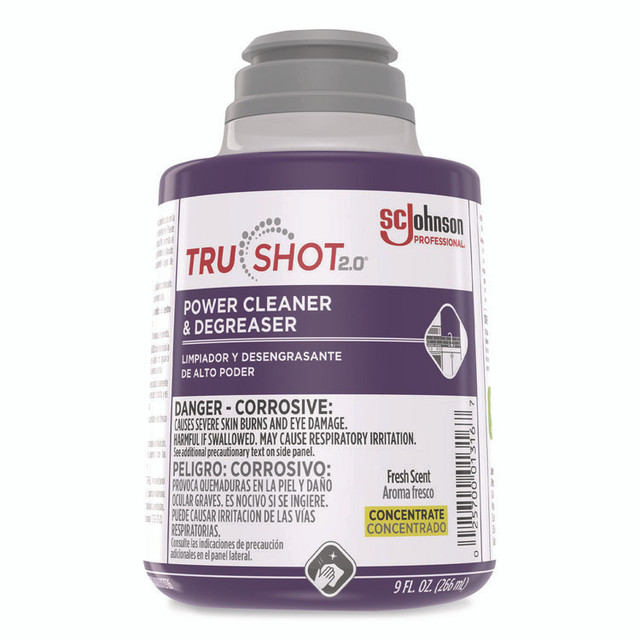 SC JOHNSON Professional® 379842 TruShot 2.0 Power Cleaner, Fresh Scent, 9 oz Cartridge, 4/Carton