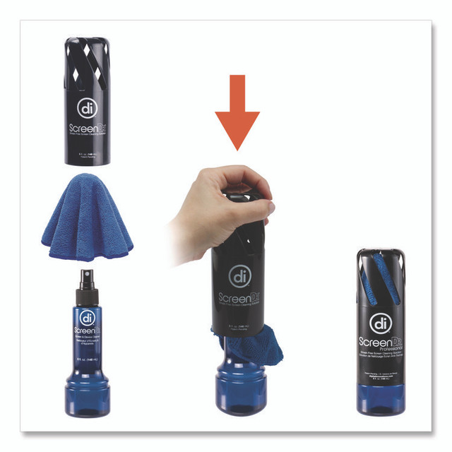 DIGITAL INNOVATIONS 4111200 Screen Dr Professional Screen Cleaning Kit, 5 oz Spray Bottle with Microfiber Cloth