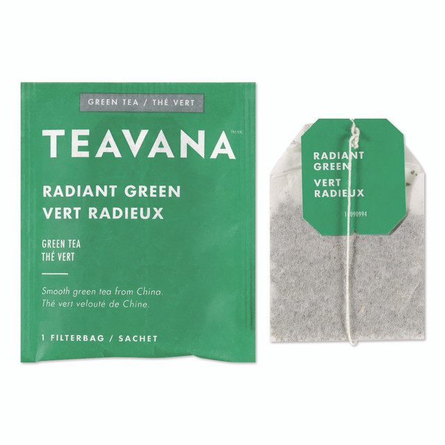 STARBUCKS COFFEE COMPANY SBK13089 Teavana Tea Bags, Radiant Green, 0.09 oz, 24/Box