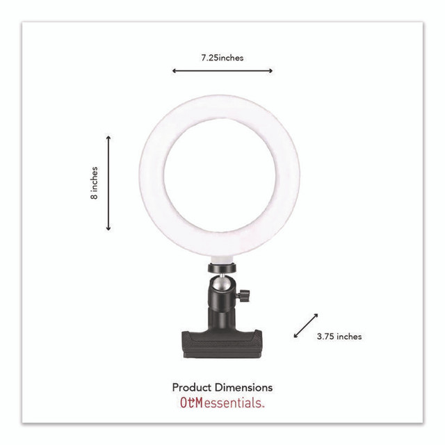 CENTON ELECTRONICS INC. OTM Essentials™ COBA1B1 Universal Ring Light, 6" dia, Black