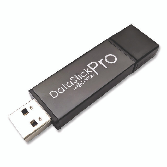 CENTON ELECTRONICS INC. 106622 DataStick Pro USB 2.0 Type A Flash Drive, 16 GB, Gray, 10/Pack
