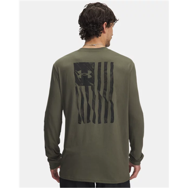 Under Armour 6007922-390-LG Freedom Flag LS T