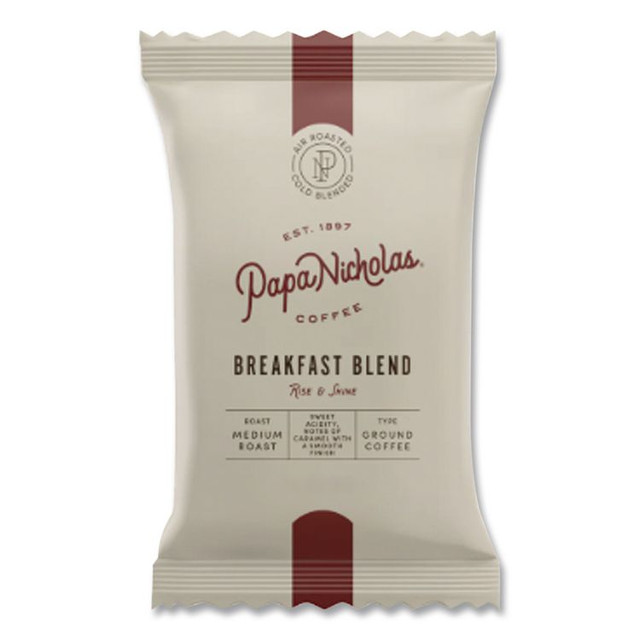 PAPANICHOLAS COFFEE 25184 Premium Coffee, Breakfast Blend, 18/Carton
