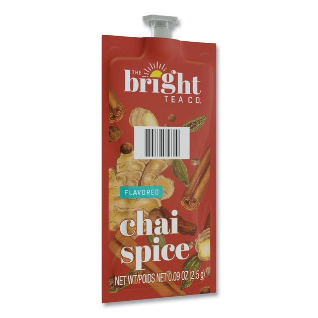 LAVAZZA FLAVIA® 48021 The Bright Tea Co. Chai Spice Black Tea Freshpack, Chai Spice, 0.09 oz Pouch, 100/Carton