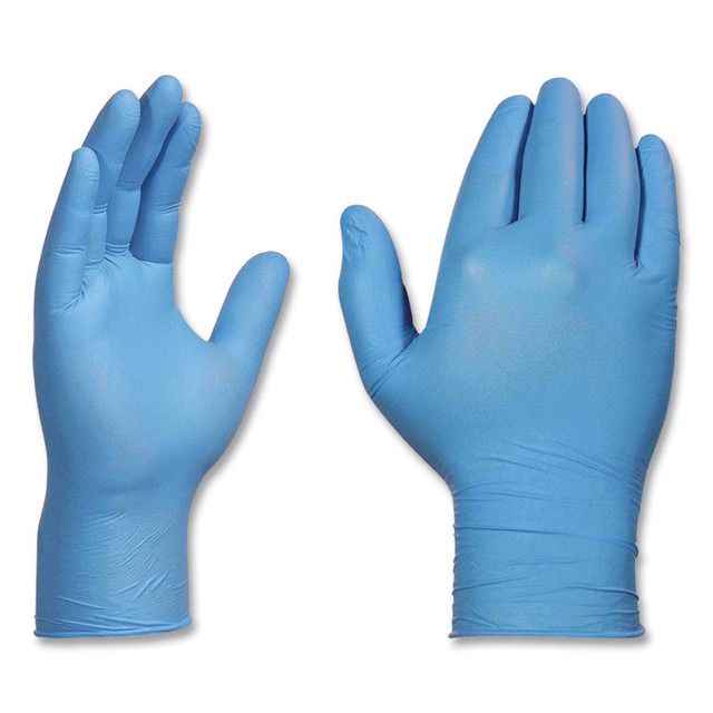 AMMEX CORPORATION Professional APFN48100CT Nitrile Exam Gloves, Powder-Free, 3 mil, X-Large, Light Blue, 100/Box, 10 Boxes/Carton