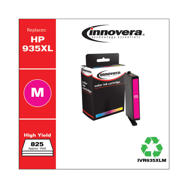 INNOVERA 935XLM Remanufactured Magenta High-Yield Ink, Replacement for 935XL (C2P25AN), 825 Page-Yield