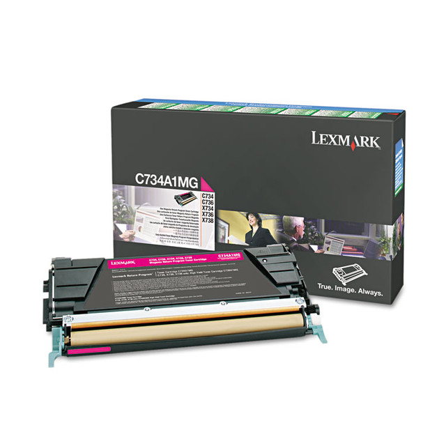 LEXMARK INT'L, INC. C734A1MG C734A1MG Return Program Toner, 6,000 Page-Yield, Magenta