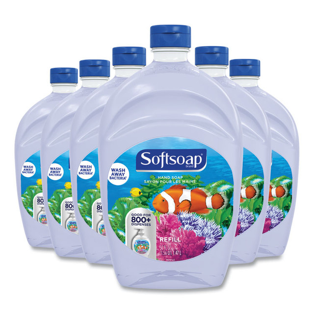 COLGATE PALMOLIVE, IPD. Softsoap® 45993 Liquid Hand Soap Refills, Fresh, 50 oz, 6/Carton