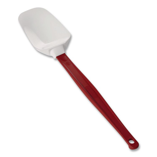 RUBBERMAID COMMERCIAL PROD. 1967 RED High Heat Scraper Spoon, Plastic, 13.5", Red/White