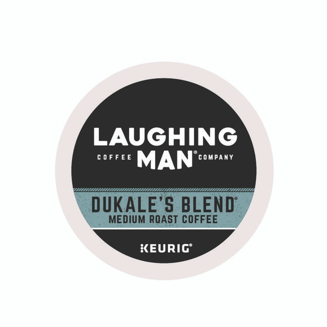 KEURIG DR PEPPER Laughing Man® Coffee Company 8338 Dukale's Blend K-Cup Pods, 22/Box