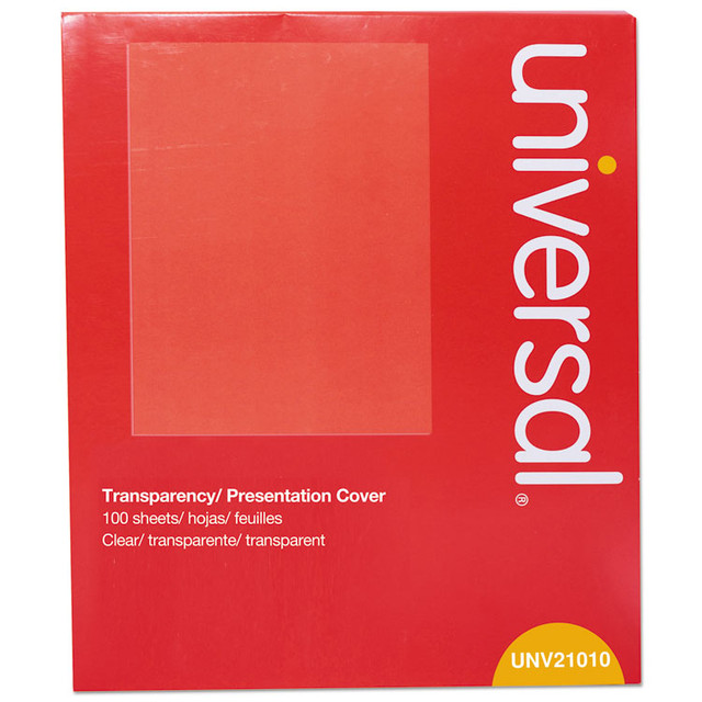 UNIVERSAL OFFICE PRODUCTS 21010 Black and White Laser Printer Transparent Sheets, 8.5 x 11, 100/Pack