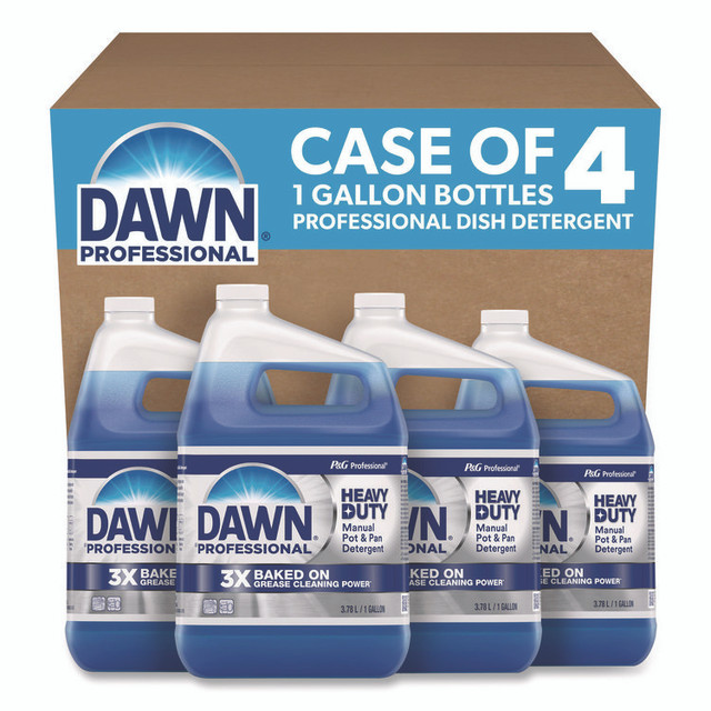 PROCTER & GAMBLE Dawn® Professional 08837 Heavy-Duty Manual Pot/Pan Dish Detergent, Original Scent, 1 gal Bottle, 4/Carton