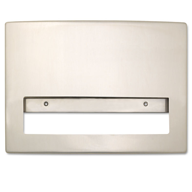BOBRICK WASHROOM 4221 Stainless Steel Toilet Seat Cover Dispenser, ConturaSeries, 15.75 x 2.25 x 11.25, Satin Finish