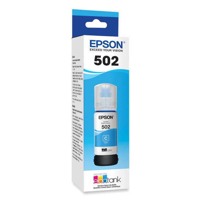 EPSON AMERICA, INC. T502220S T502220-S (502) Ink, 6,000 Page-Yield, Cyan
