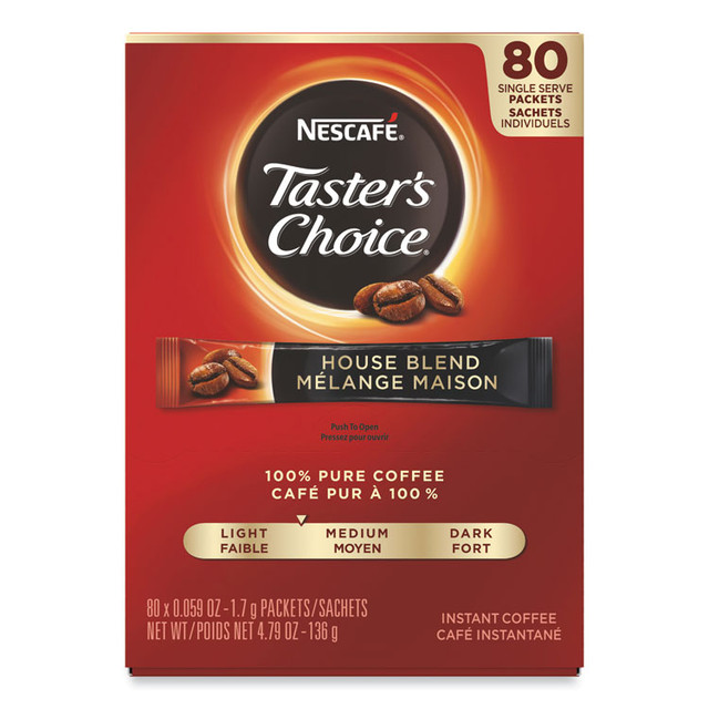 NESTLE Nescafé® 15782CT Taster's Choice Stick Pack, House Blend, .06 oz, 480/Carton