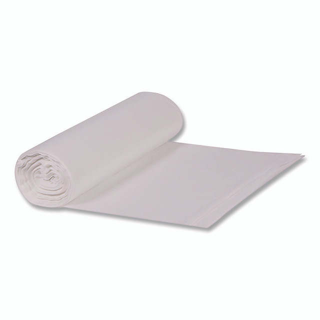 HERITAGE H6639HCR01 Linear Low-Density Can Liners, 33 gal, 0.65 mil, 33 x 39, Clear, Roll, 250/Carton