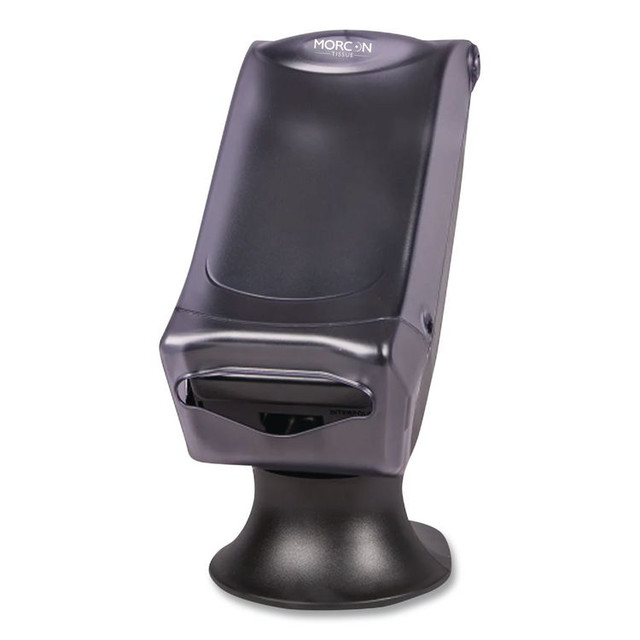 MORCON Tissue NT555 Valay Tower Napkin Dispenser, 8 x 17.25 x 13, Transparent Black
